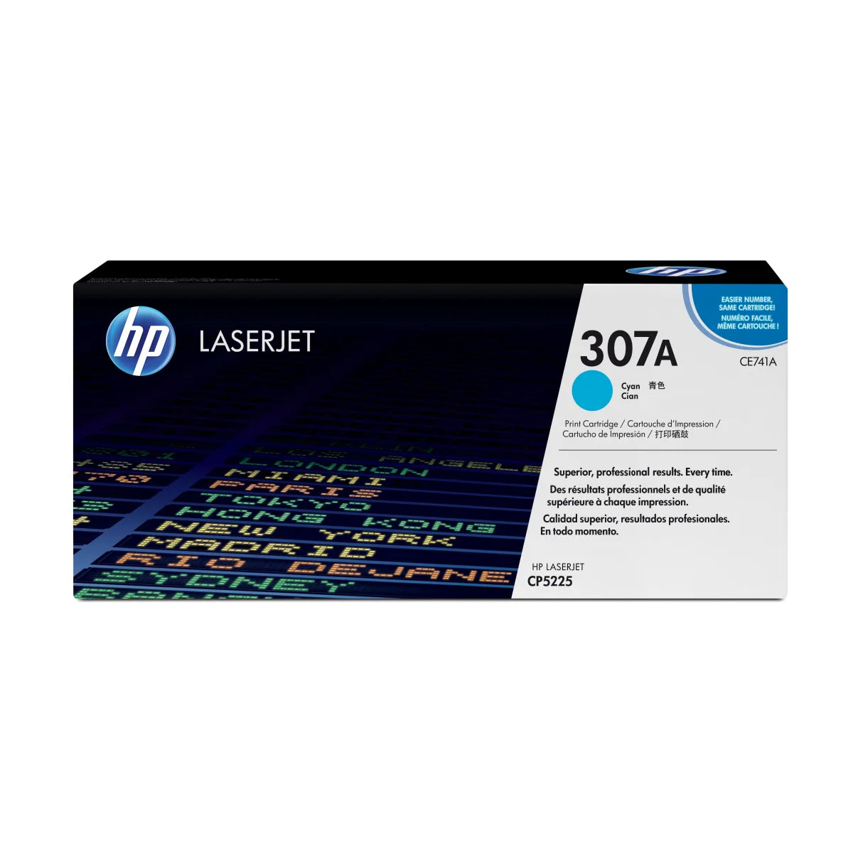 HP CE741A HP Toner 307A CE741A Cyan 7300 pag pentru LaserJet CP5225 884420306191
