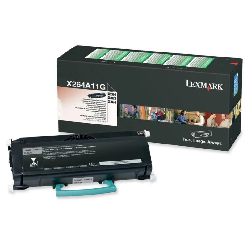 Lexmark X264A11G Lexmark X264A11G Cartus toner, negru, ORIGINAL, Return Program, Standard Capacity , 3.5k 734646317481