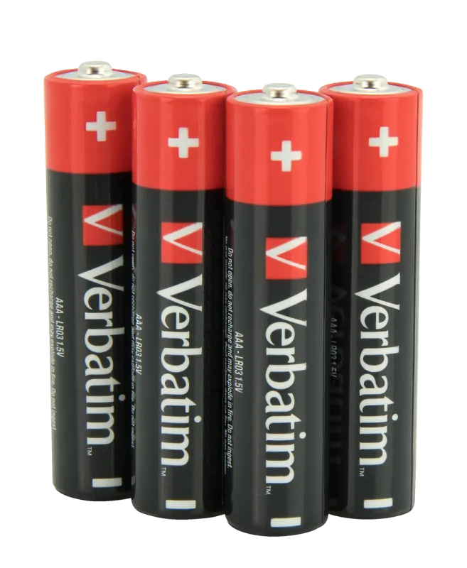 Verbatim 49920 Baterii alcaline AAA, set 4 buc, 023942499206