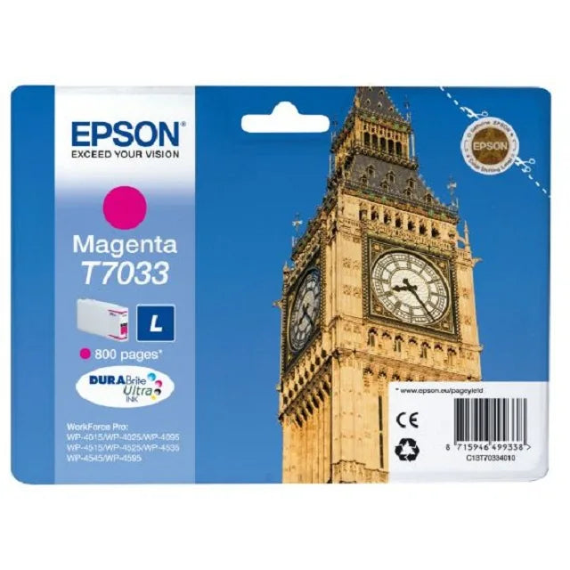 Epson C13T70334010 Epson C13T70334010 Cartus orig Magenta pt WP 4000/4500 L - 800 pag 8715946499338
