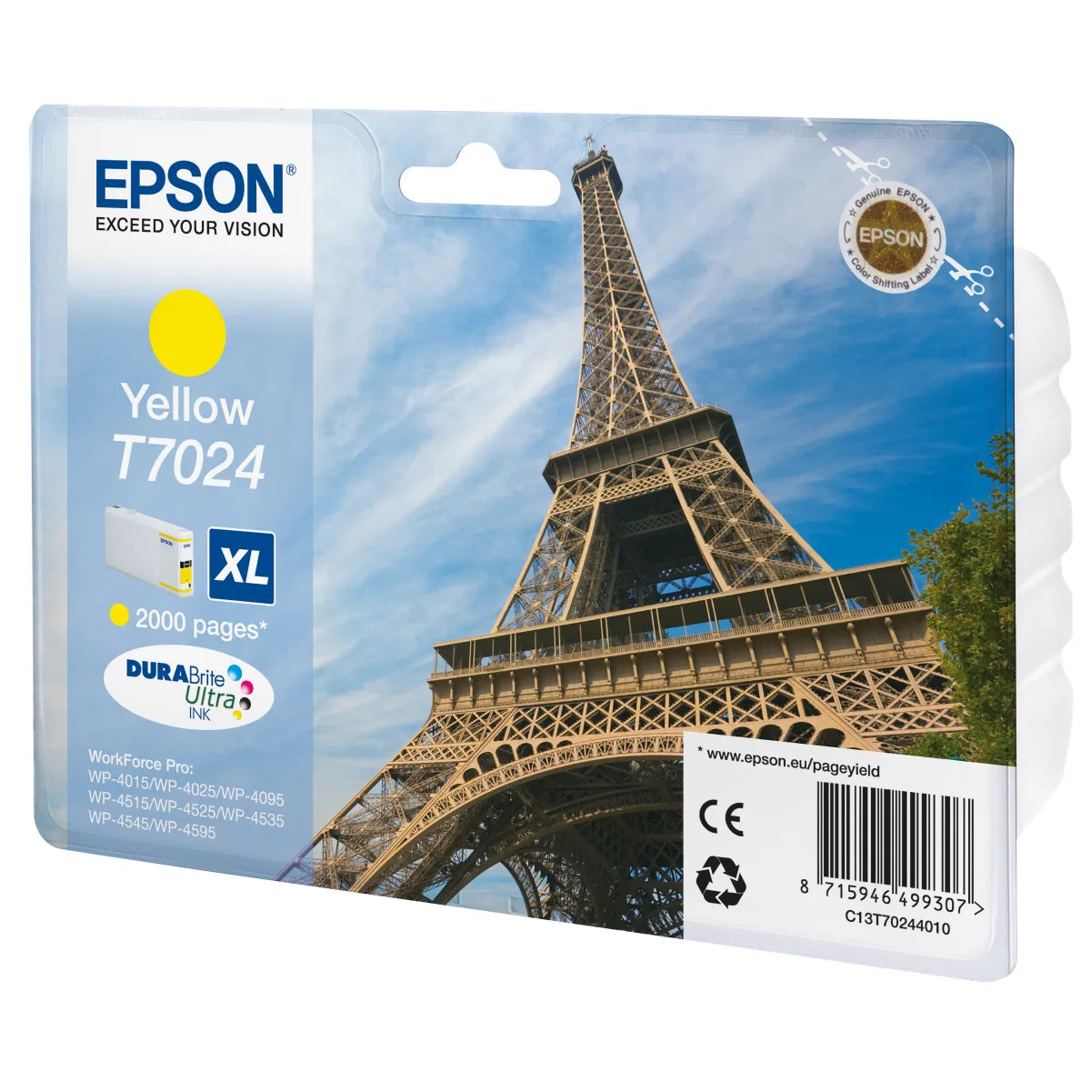 Epson C13T70244010 Epson C13T70244010 Cartus orig Yellow pt WP 4000/4500 XL - 2000 pg 8715946499307