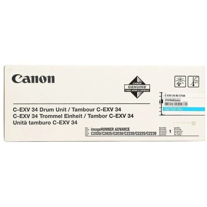 Canon 3787B003 Canon C-EXV34C DRUM cyan pt. IR C2020,C2025,C2030, C2220i, 36.000 pag/im