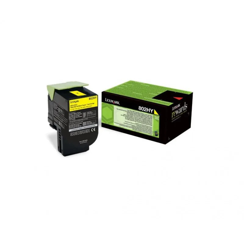 Lexmark 80C2HY0 Lexmark 80C2HY0 Cartus toner Yellow, ORIGINAL, Return Program, High Capacity, 3000 pag 734646477901