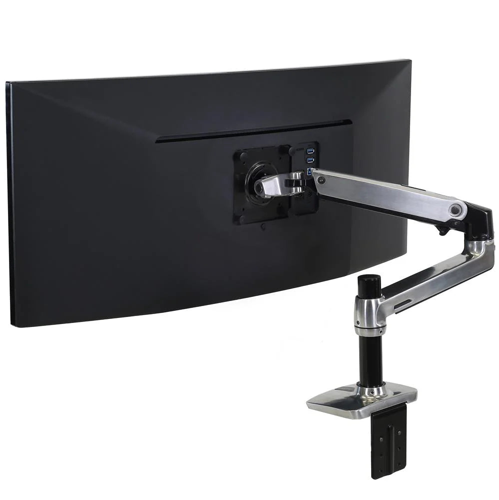 Ergotron 45-241-026 Brat monitor pt. birou LX Desk Mount LCD arm, aluminiu polisat, 698833011463