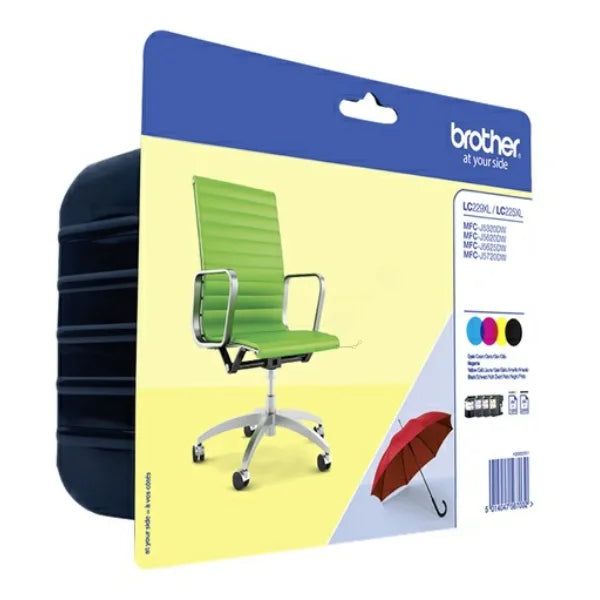 Brother LC229XLVALBP Brother Set cartuse originale cerneala HC LC-229XLBK +LC-225XLC/XLM/XLY 5014047567032