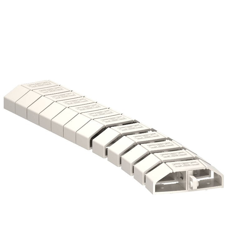 Obo Bettermann 6154922 Pat de cablu Flexkanal grey lungime 1m FLK-2K LGR, 4012196277582