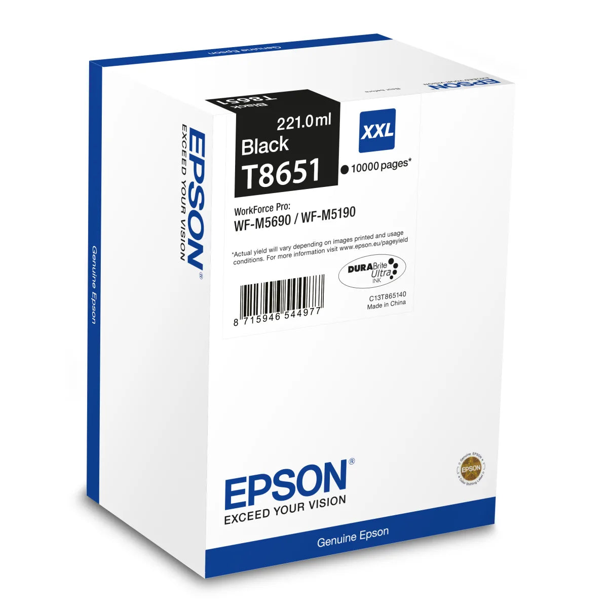 Epson C13T865140 Epson C13T865140 Cartus negru original XXL pt Workforce PRO WF-M5690DWF, 10.000 pag 8715946544977