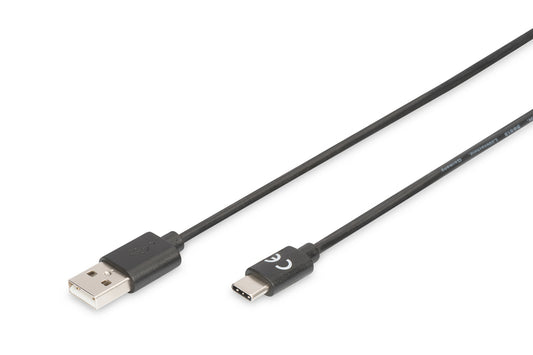 Digitus AK-300136-018 Cablu USB-C (tata) USB-A(tata), 1.8m, 4016032368755