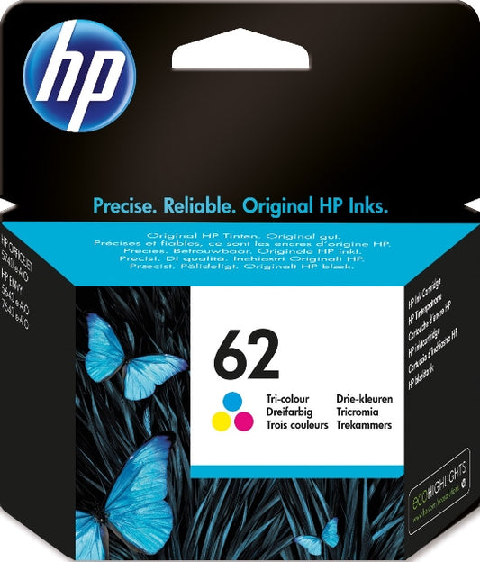HP C2P06AE Cartus cerneala No. 62 standard tri-color original, 0.165k, 888793376775