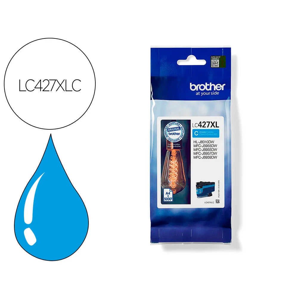 Brother LC427XLC Brother LC-427XLC Cartus cyan HC pentru MFC-J5955DW, MFC-J6955DW, MFC-J6957DW, 3000pg 4977766815512
