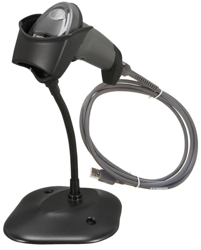 ZEBRA LI2208-SR7U2100SGW Symbol LI2208 Kit cititor coduri de bare 1D, USB, include cablu si stand, 5711045787942