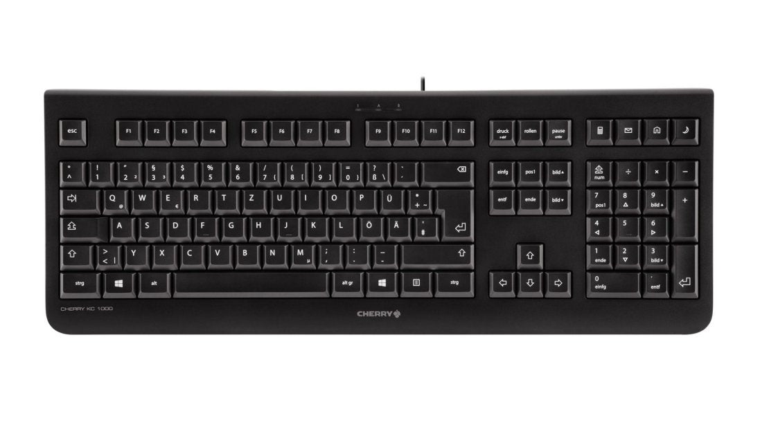 Cherry JK-0800HU-2 Tastatura KC 1000 Neagra USB HU (Maghiară), 4025112086106