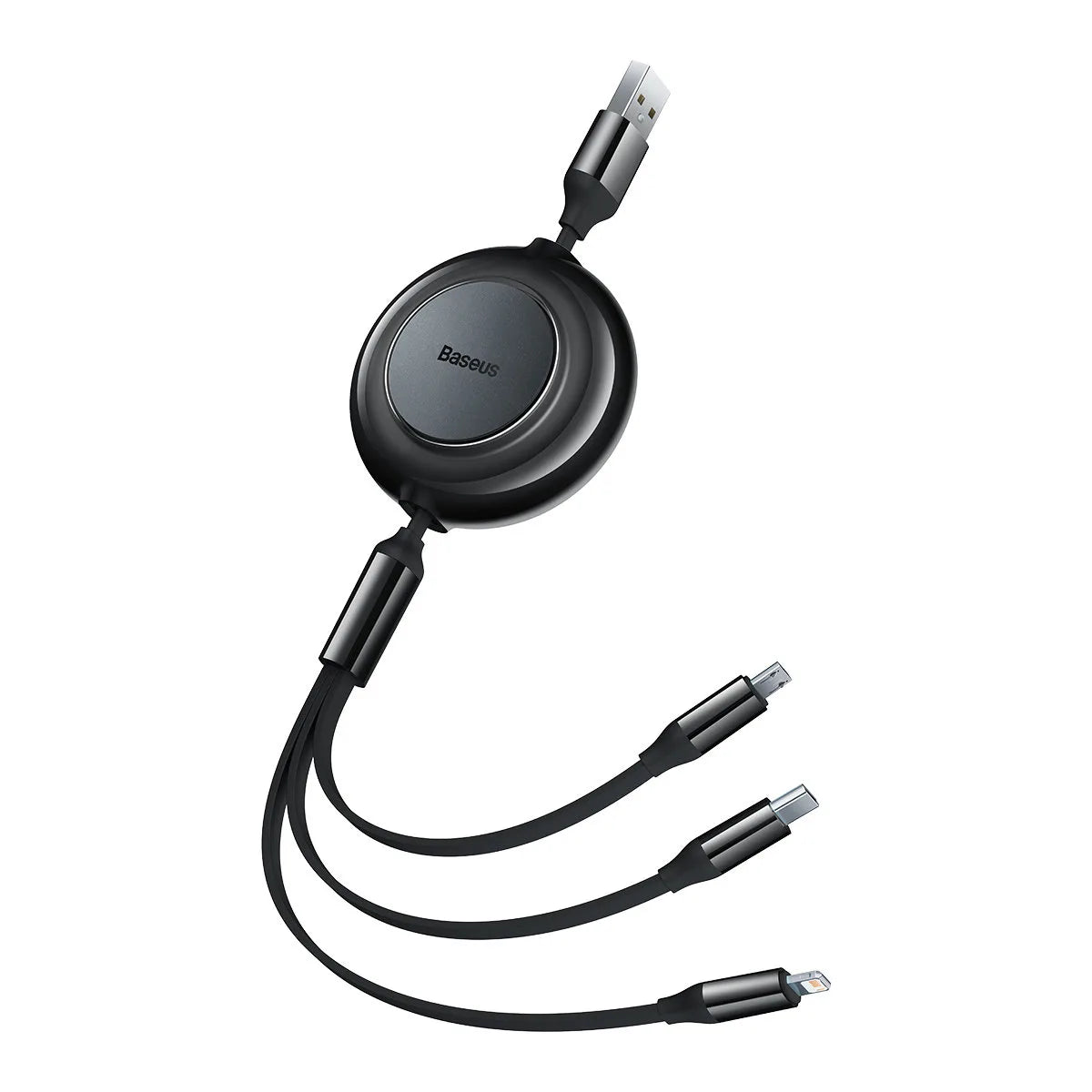 Baseus CAMJ010001 Baseus Cablu retractabil 3in1 USB-A micro Lightning USB-C 1.1m 6932172609030