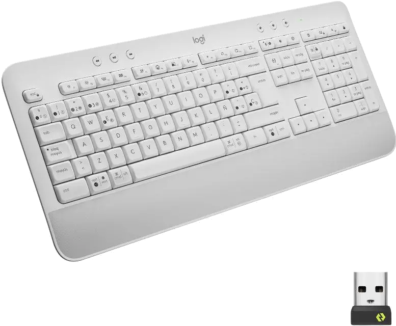 Logitech 920-010971 Signature K650 keyboard Bluetooth Off-white Español (Qwerty), 5099206105720