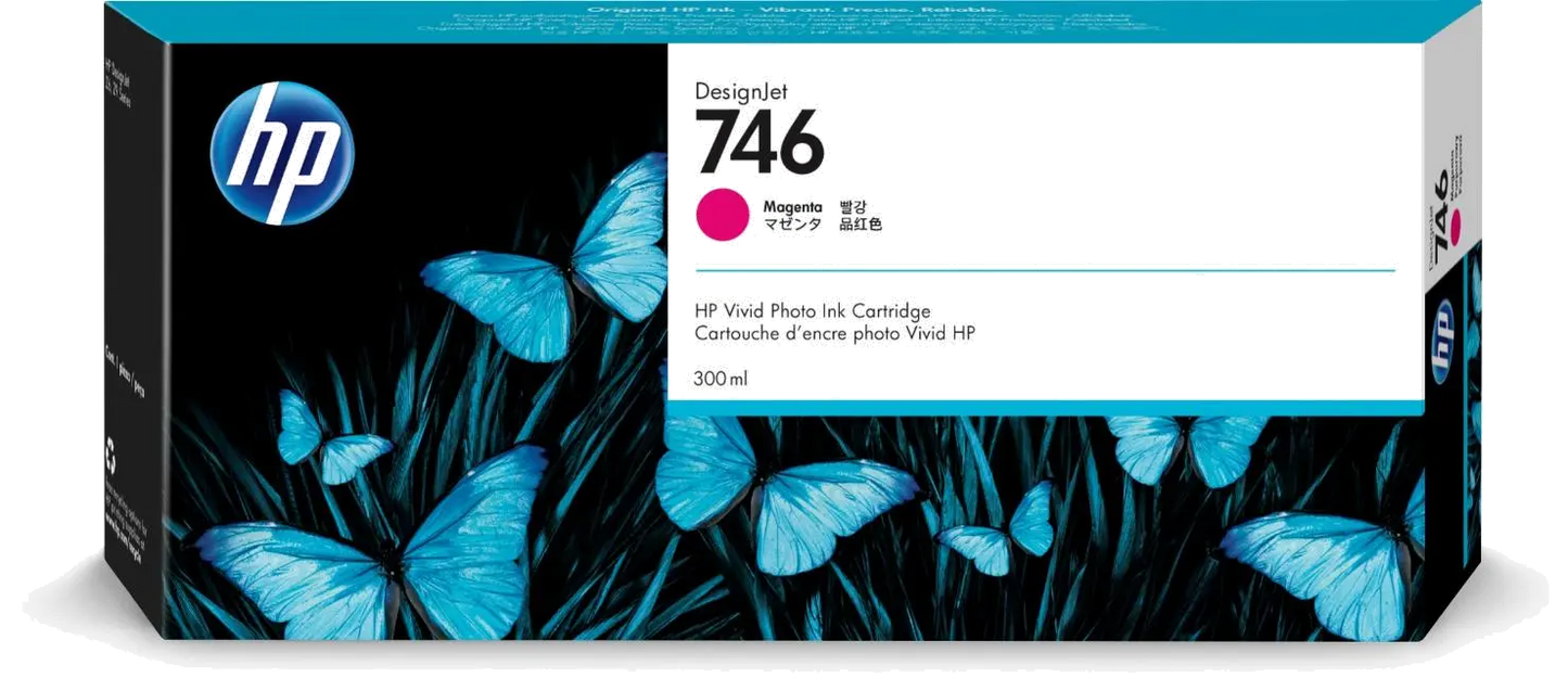 HP P2V78A No. 746 cartus ink Magenta 300 ml, 191628213535