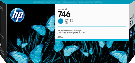HP P2V80A No. 746 cartus ink Cyan 300 ml, 191628213559