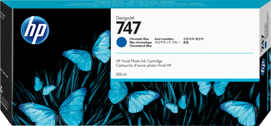 HP P2V85A No. 747 cartus ink Chromatic blue 300 ml, 191628213603