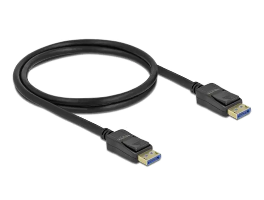 Delock 80262 DisplayPort Cable 10K 60 Hz 54 Gbps 2 m, 4043619802623