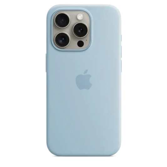 Apple MWNM3ZM/A iPhone 15 Pro Silicone Case with MagSafe Light Blue, 195949505720