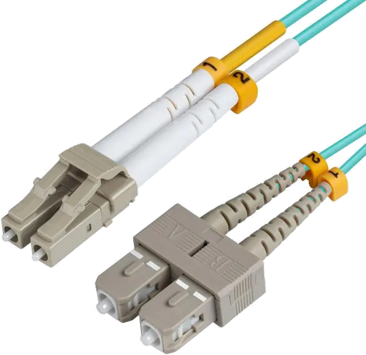 MicroConnect FIB422010 Patch cord fibra optica 10m LC/UPC-SC/UPC OM3 MM Duplex LSZH OD: 2mm, 5705965890158