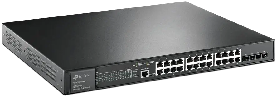 TP-Link TL-SG3428XMP TL-SG3428XMP JetStream switch cu management 24 Porturi Gigabit PoE, 6935364030773