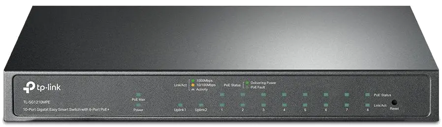 TP-Link TL-SG1210MPE TL-SG1210MPE SWITCH 10 Porturi Gigabit Desktop cu 8 Porturi PoE+ 123W, 845973099565