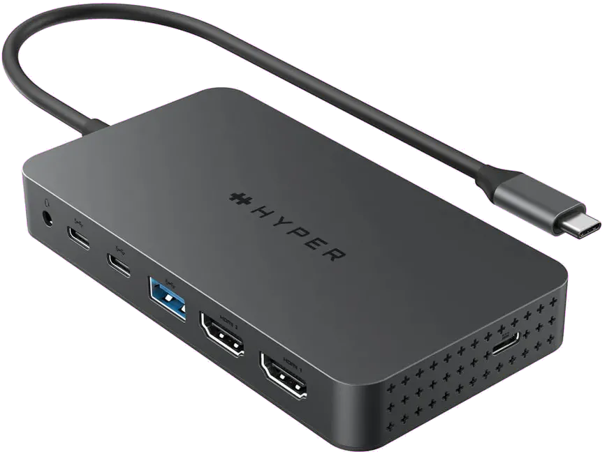 Targus HD7002GL HyperDrive Next Dual 4K HDMI 7 Port USB-C Hub, 6941921149093