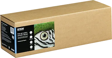 Epson C13S450263 Hartie cretata mata, Fine Art Cotton Smooth Natural, 17" x 15m, 300 gr/mp