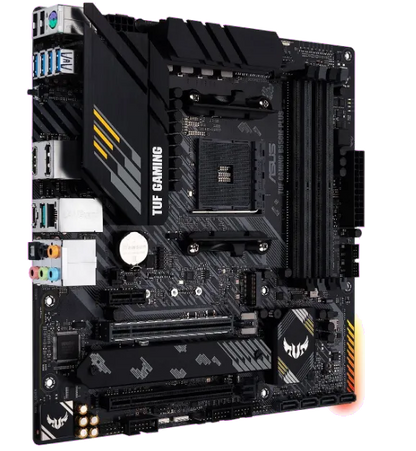 Asus TUF GAMING B550M-PLUS TUF GAMING B550M-PLUS placa de baza AM4 DDR4 2xM.2 6xSATA PCIe 4.0 x16 mATX, 4718017623544