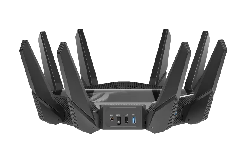 Asus 90IG06W0-MU2A10 ROG Rapture GT-AXE16000 router wireless Quad-band WiFi 6E 802.11ax, 4711081263838