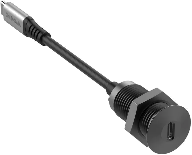 Vivolink PROUSBCMF0.3SOCKET-B Priza de birou neagra USB-C pentru dock-ul de conferinta VLUSBCHUB2, 5704174997504