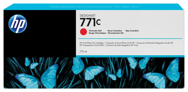 HP B6Y08A HP 771C Ink Chromatic Red 775ml Designje, 887111300539