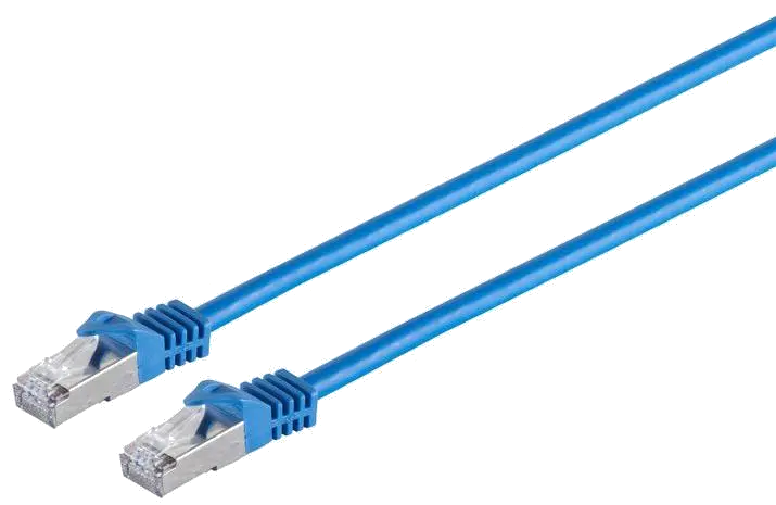 MicroConnect SFTP710B CAT7 S/FTP Network Cable 10m, Blue, 5712505455289