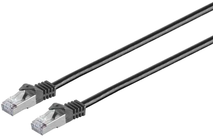 MicroConnect SFTP710S CAT7 S/FTP Network Cable 10m, Black, 5712505455357