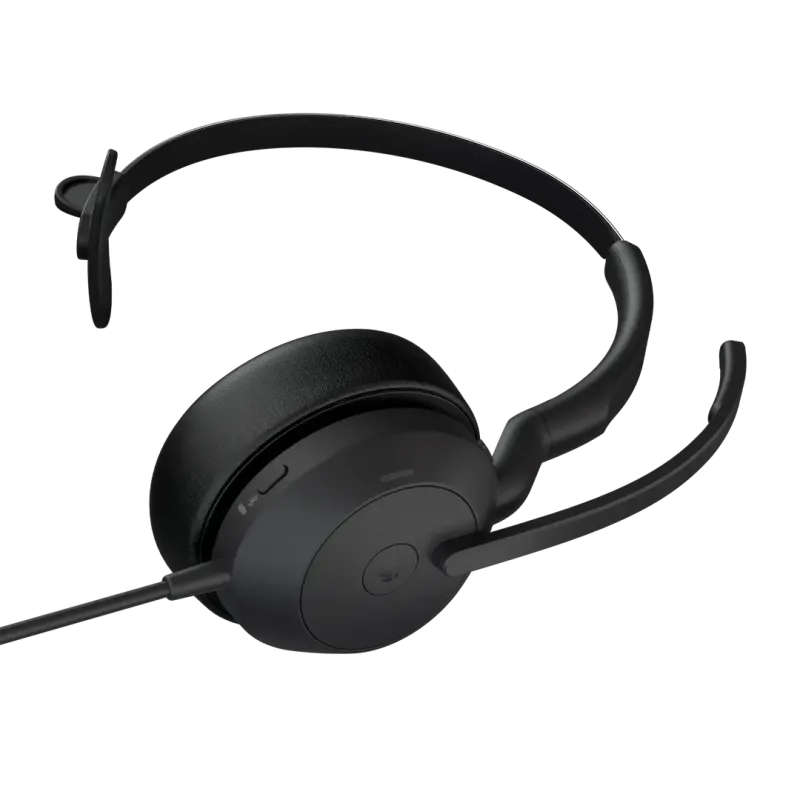 Jabra 25089-899-799 Casca EVOLVE2 50 MS cu fir, Monoaural, On-Ear, conectare USB-C/USB-A, Bluetooth, 5706991034073