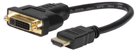 MicroConnect DVIHDMI15CM Adaptor HDMI (Tata) la DVI-I (Mama) 24+5 Dual Link 15cm, 5711045513336