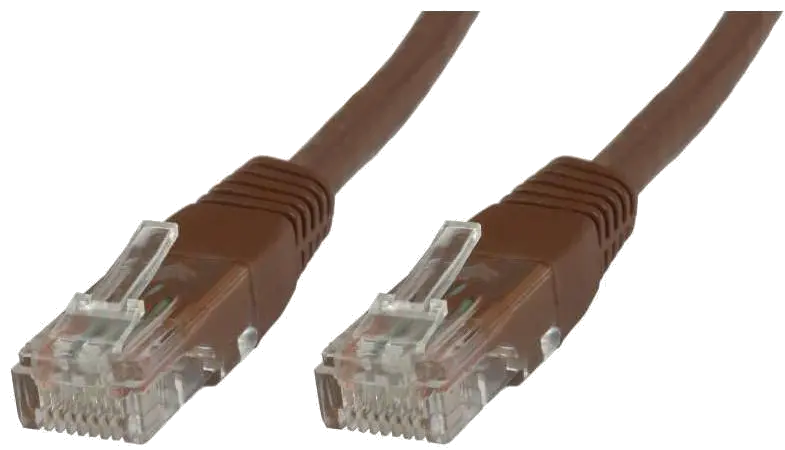 MicroConnect UTP5005BR Cablu retea cupru U/UTP, PVC, neecranat, 0.5M Brown, 5704327597285