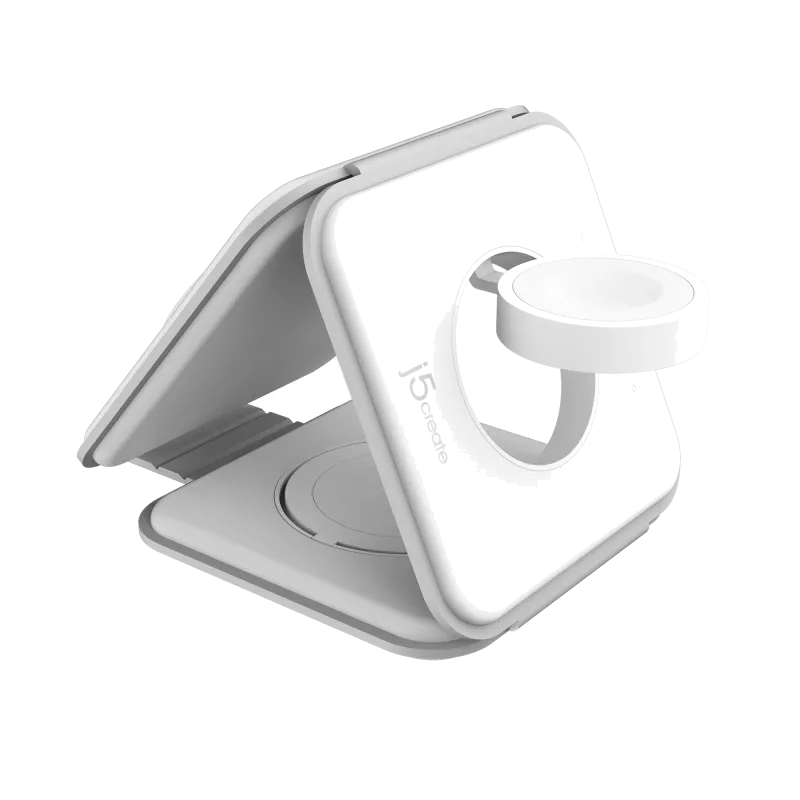 j5create JUPW3215W-N Incarcator portabil magnetic fara fir JUPW3215W, Qi2, 3-IN-1, 4712795089059