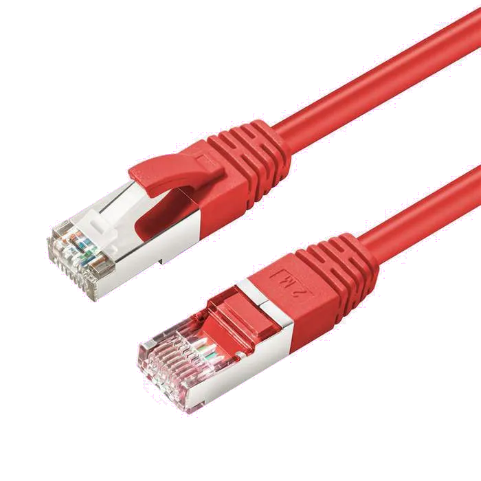 MicroConnect SSTP605R S/FTP CAT6 5m Red LSZH, PiMF (Pairs in metal foil), 4040849682810