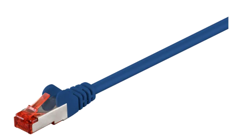 MicroConnect B-FTP6005B F/UTP CAT6 0.5m Blue PVC, Outer Shield : Foil screening, 5711045259265