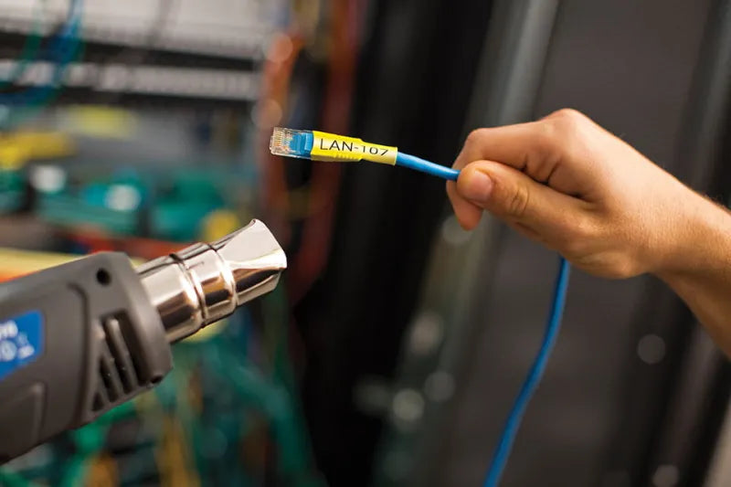 Brother HSE661E HSE-661E Banda cu tub, termocontractibila, negru pe galben, 31mm / 1.5m, 4977766822961