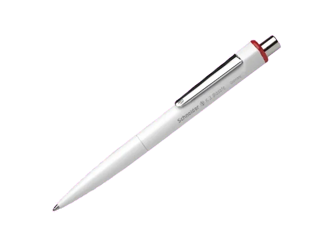 Schneider 5790R K3 Biosafe Pix cu mecanism, corp alb din bioplastic mina tip Parker rosie