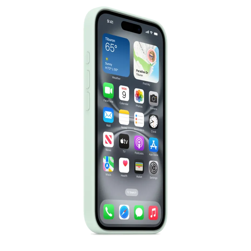 Apple MDGP4ZM/A iPhone 16 Silicone Case with MagSafe Aquamarine (SEASONAL), 195950231625