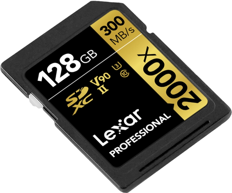 Lexar LSD2000128G-BNNNG SDXC Pro 2000X UHS-II U3 R300/W260 (V90) 128GB, 843367120864
