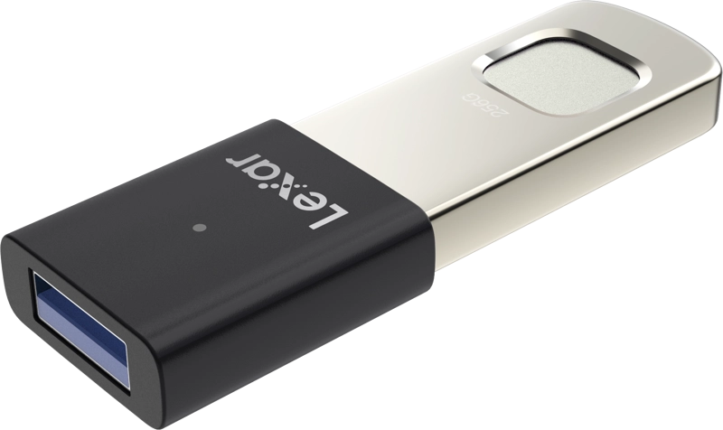 Lexar LJDF35P256G-RNBNG JumpDrive Fingerprint F35pro USB 3.2 Gen1, up to R300/W350, 256GB, 843367127481