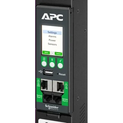 APC APDU10350SM APC NetShelter Rack PDU Advanced, Switched Metered Outlet, 17.3kW, 3PH, 415V,, 731304439745