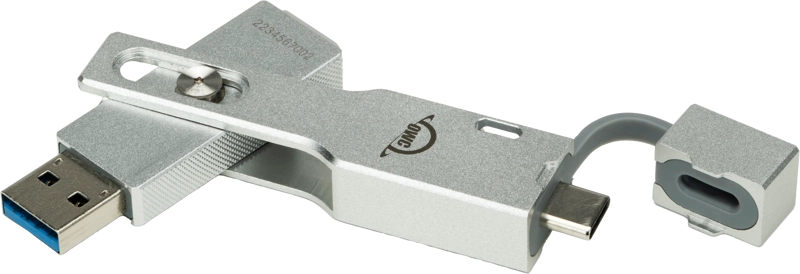 OWC OWCENVPMCA05 Envoy Pro mini thumb drive profile SSD with lanyard (USB/USB-C) 500GB, 810586039956