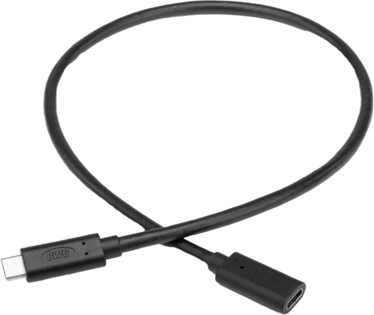 OWC OWCTCCBLEX0.5M Cablu prelungitor USB-C de 0.5m negru USB 3.2 (10Gb/s), 810586039970