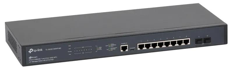 TP-Link TL-SG3210XHP-M2 Switch 8P-2.5G 2SFP L2 POE SG3210XHP-M2 JetStream™ 8-Port 2.5GBase-T and 2-Port, 6935364030797