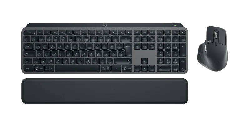 Logitech 920-011606 MX Keys S Combo Graphite, Bluetooth, German Layout, 5099206112360